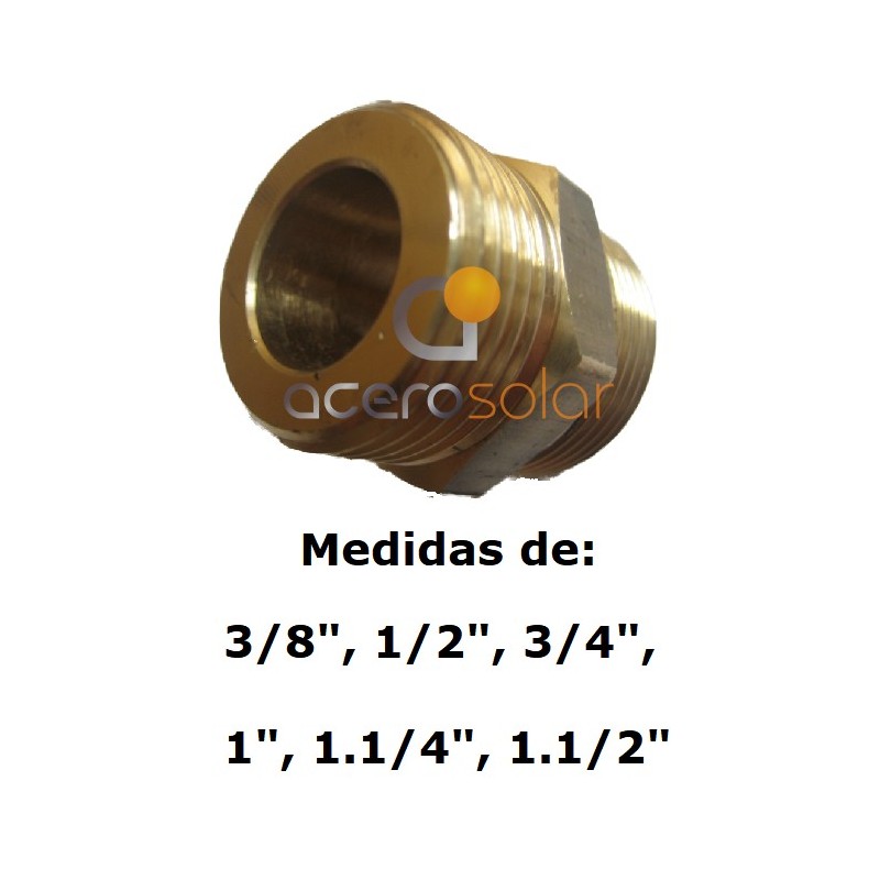Machón doble rosca GAS/BSP de asiento plano Machón doble rosca GAS/BSP de asiento plano