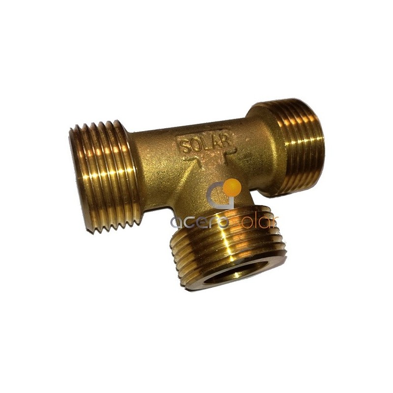 Machón doble rosca GAS/BSP de asiento plano de 1/2"