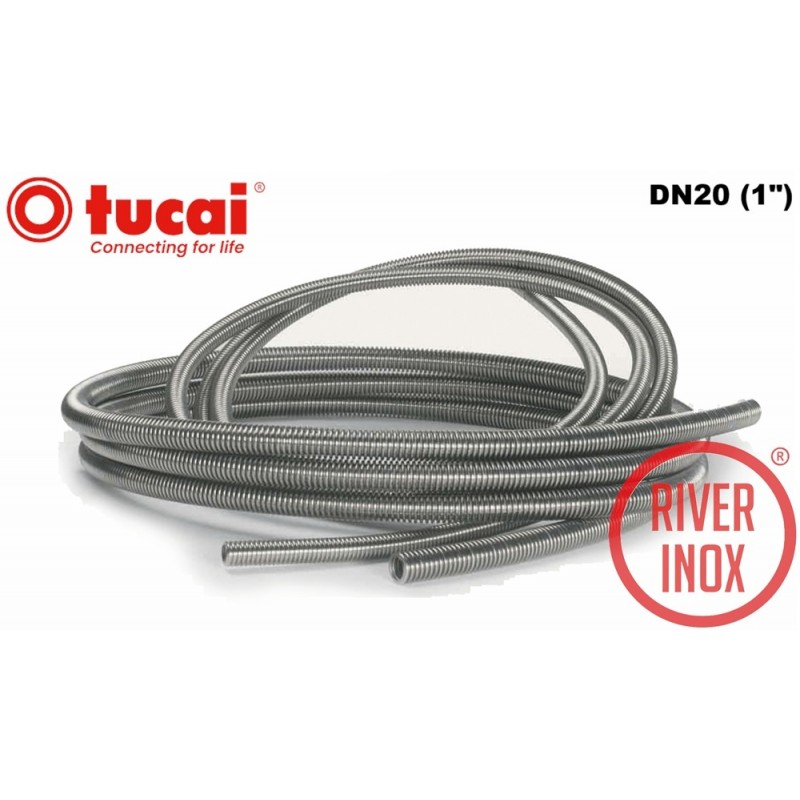 Tubería Flexible Acero Inoxidable DN20 20m Tucai